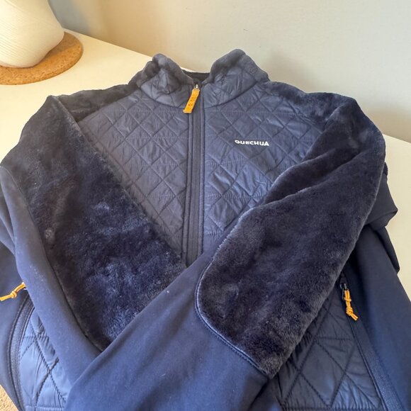 Quechua Fleece Hiking Jacket - XL - Navy - Picture 1 of 4